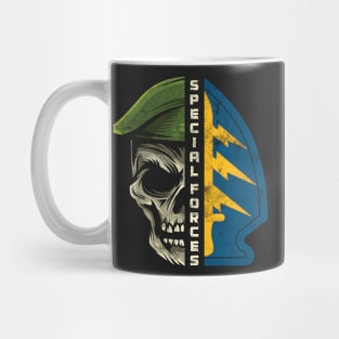 Army Special Forces Green Beret Skull Patch ODA Gift Mug